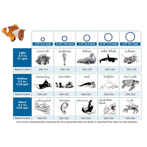 Creatures of the Sea Elastics - Amber Light 3/8