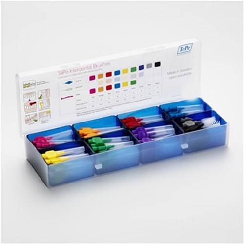 TePe Practice Interdental Brush Box for 96 brushes empty