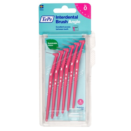 TePe Angle Brush - Pink - 0.4mm, 6-Pack