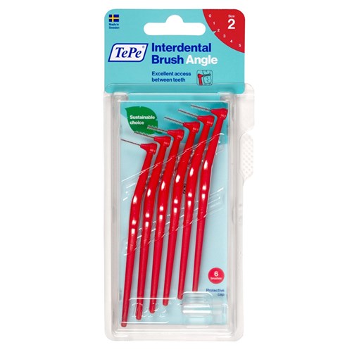 TePe Angle Brush - Red - 0.5mm, 6-Pack