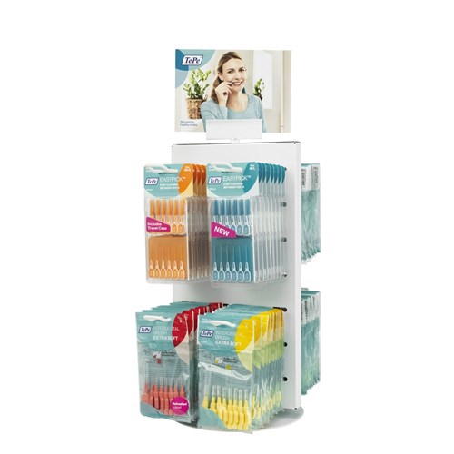 TePe Metal Table Display - 8 Hangers - 53cm Height