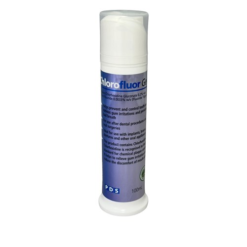 PDS CHLOROFLUOR Gel - Chlorhexidine and Fluoride Gel - 100ml Pump