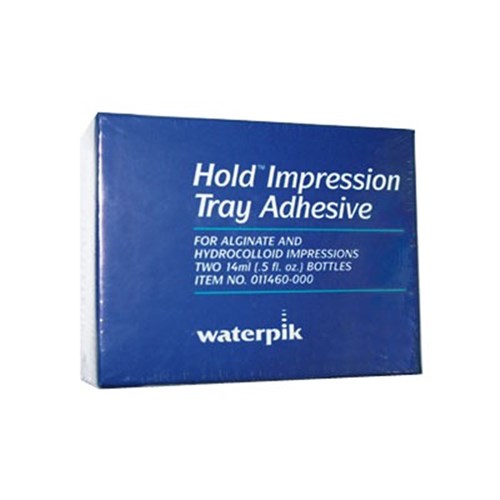Waterpik Hold - Impression Tray Adhesive - Paint On - 14ml, 2-Pack