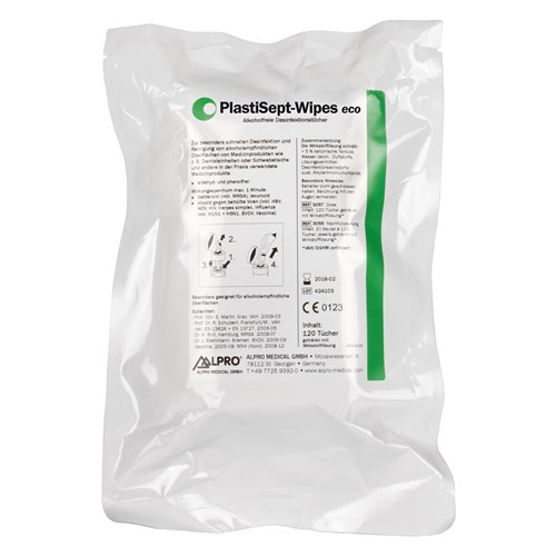Alpro PlastiSept Eco Jumbo Wipes Refill - Pre Soaked, 70-Pack