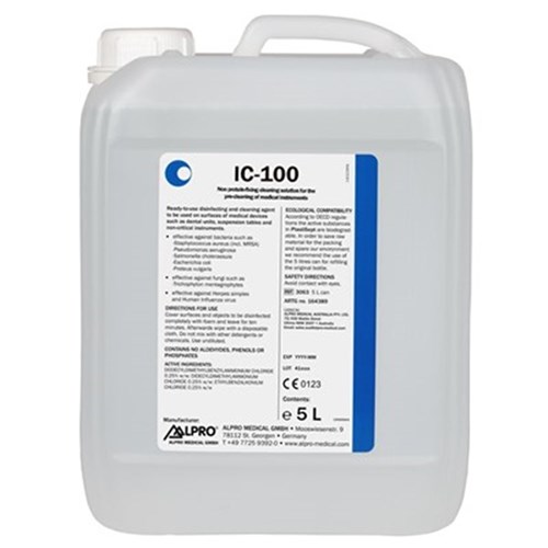 Alpro IC-100 Cleaning Foam for Instruments and Surfaces - 5L Bottle