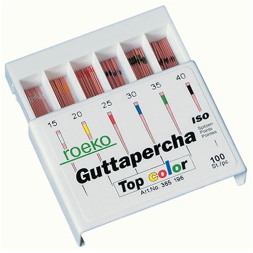 Roeko Gutta Percha Points - Assorted - Sizes 15-40 - Drawer Box, 100-Pack