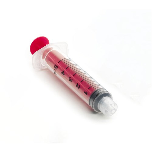 60019321 CANALPRO Color Syringes 5ml Red luer lock pk of 50