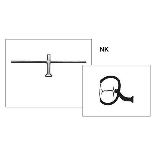 Scheu NK Clasp - 0.8mm - With Occlusal Rest, 10-Pack