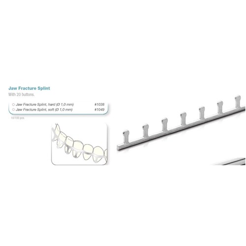 Scheu Jaw Fracture Splint - Hard - 1.0mm, 10-Pack