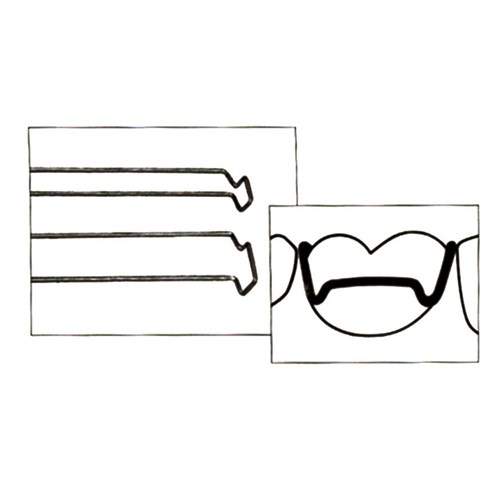 Scheu Adams Clasp - 7mm - x 0.7mm, 10-Pack