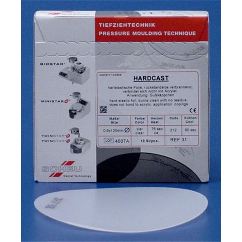 Scheu Hardcast for Copings - 125 x 0.6 mm - Round, 10-Pack