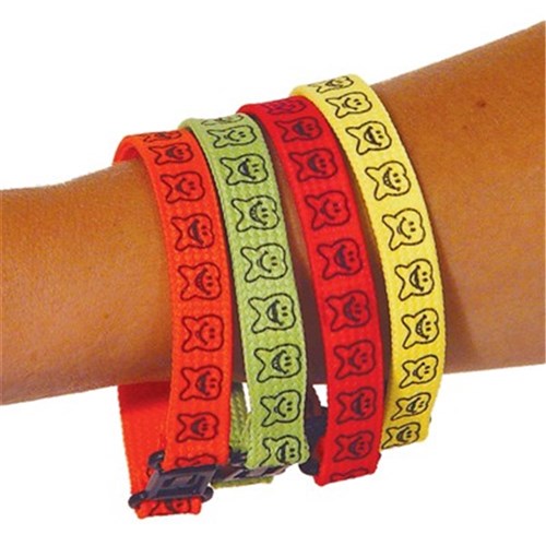 Woven Tooth Bracelet Assorted Colours 72 Pack