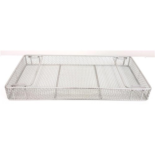 STS Health Stainless Steel Basket with Handles - 450 x 225 x 50mm