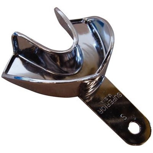 Superior Solid Stainless Steel Impression Tray - Regular Lower - Small