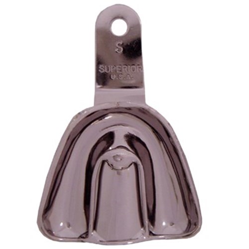 Superior Stainless Steel Impression Tray - Edentulous - Upper - Small
