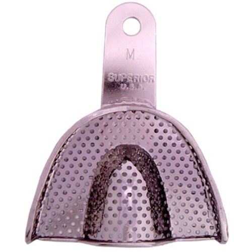 Superior Stainless Steel Impression Tray - Perforated - Regular Upper - Med