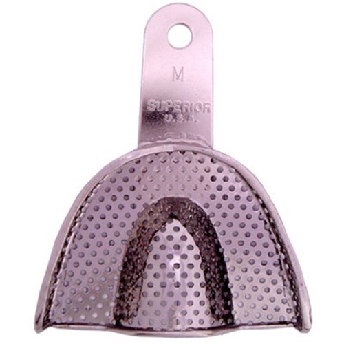 Superior Stainless Steel Impression Tray - Perforated - Regular Upper - Med