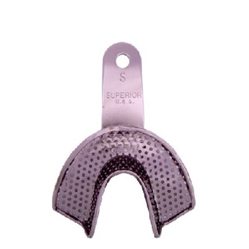 Superior Stainless Steel Impression Tray - Perforated - Pedodontics - Lower - Small