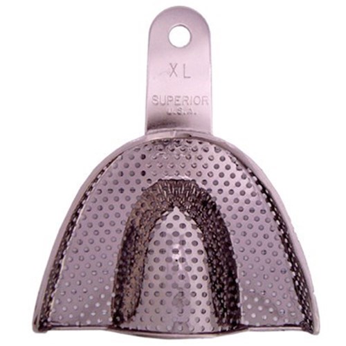 Superior Stainless Steel Impression Tray - Perforated - Regular Upper - X Large