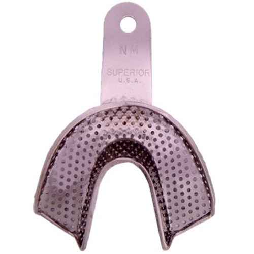 Superior Stainless Steel Impression Tray - Perforated - Regular Lower - Narrow Med