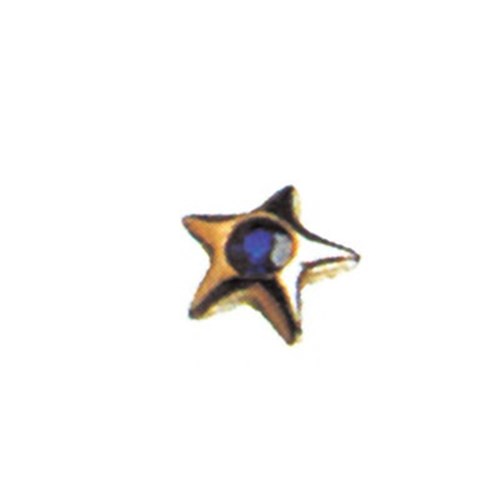 Twinkles - Tooth Jewellery - Star with Sapphire - Gold 22k