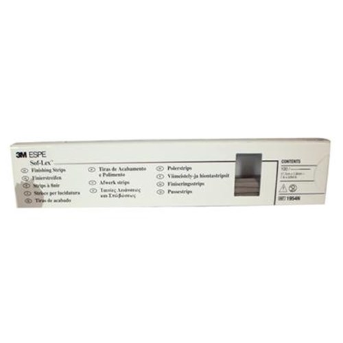 3M Soflex Finishing Strip - Centre Gapped - Coarse/Medium, 1ntre Gapped - Coarse/Medium, 100-Pack 00-Pack