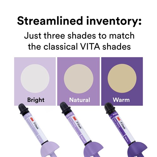 3M Filtek Easy Match Universal - 4G Syringe - Natural Shade, 5-Pack