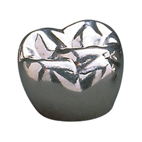 3M Crown Form IsoForm - Prefabricated Tin-Silver Alloy Crowns - 1st Molar L60, 5-Pack
