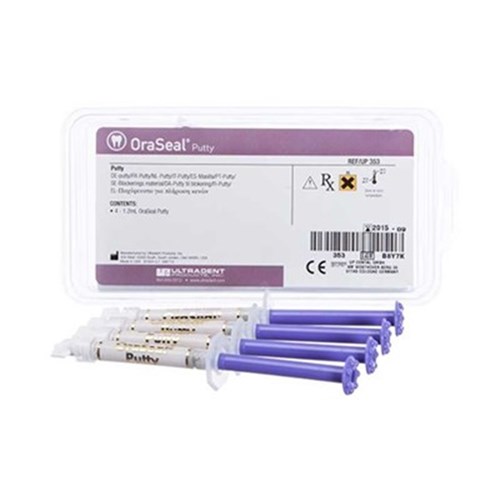 Ultradent OraSeal Putty Refill - 1.2ml OraSeal Putty, 4-Pack