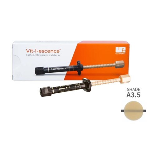 Ultradent Vit-l-escence - Esthetic Restorative Material - Shade A3.5 - 2.5g Syringe