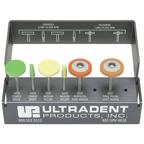 Ultradent Jiffy Polisher - Universal Extraoral Adjusting and Polishing Kit, 6-Pack