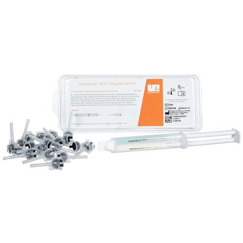 Ultradent UltraTemp Rez II - Regular Set Kit - 5ml Syringe, 1-Pack and 20 Mixing Tips