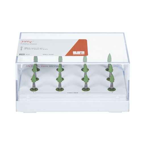 Ultradent Jiffy Polisher Points - Coarse - Green, 12-Pack