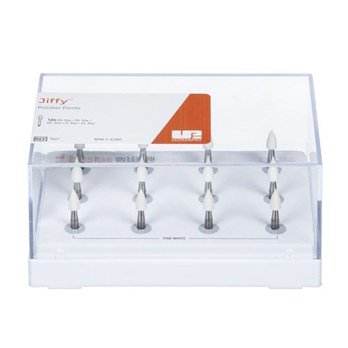 Ultradent Jiffy Polisher Points - Fine - White, 12-Pack