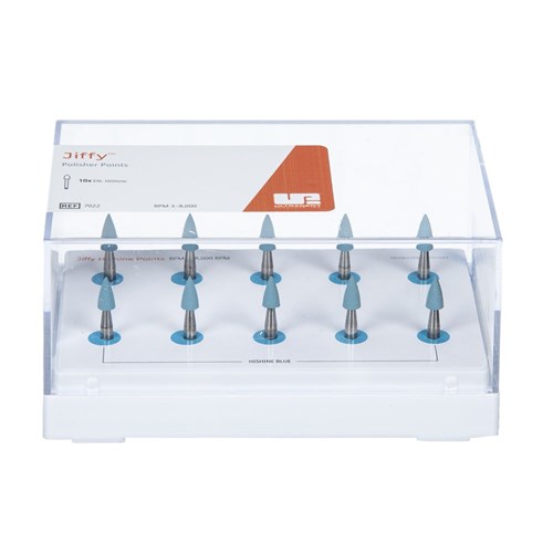 Ultradent Jiffy HI SHINE Points - Blue, 10-Pack