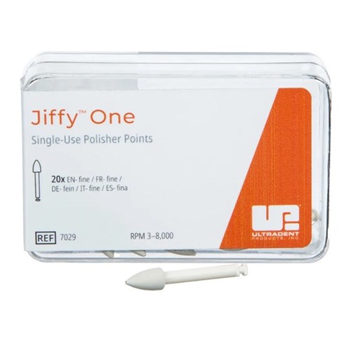 Ultradent Jiffy One - Single Use Polisher Point - Fine - White, 20-Pack