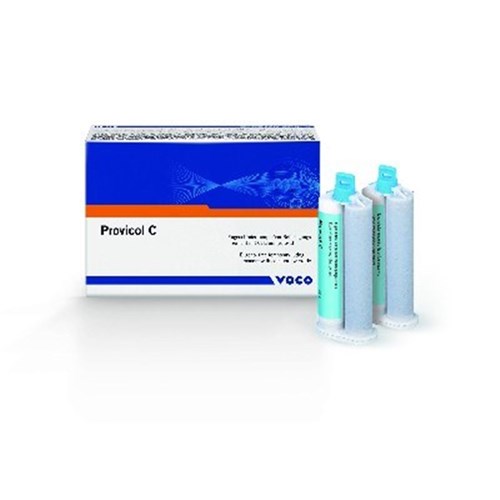 Voco Provicol C - Temporary Cement - 65g Cartridges, 2-Pack and Mixing Tips