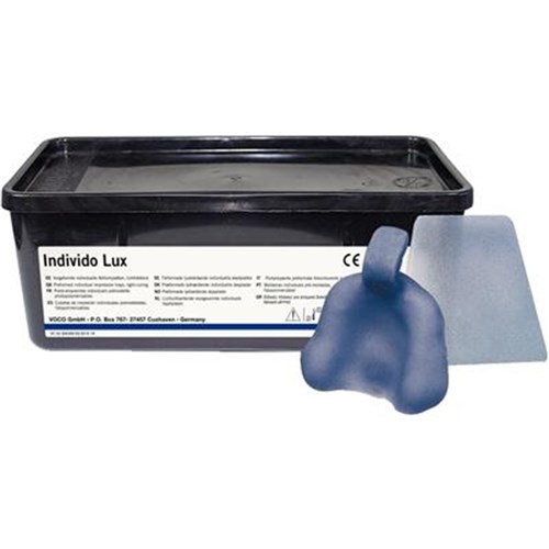 Voco Individo Lux - Mandibles Tray Material Transparent Blue, 50-Pack
