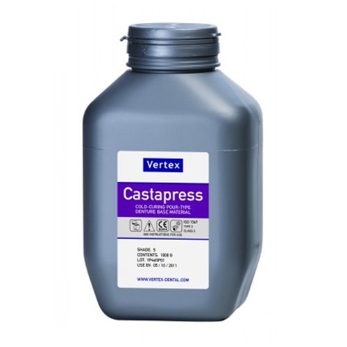 Vertex Castapress Powder - Shade 4 - Clear - 1000g Tub