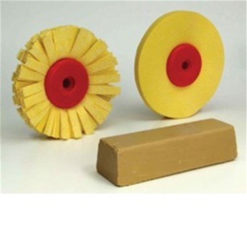 Vertex Lathe Polishing Mop with Leather Strips - 90mm