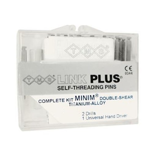 TMS Link Plus Minim 0.525mm Titanium Double Silver Pk 24