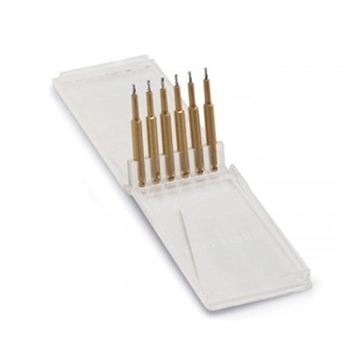 Coltene KODEX Twist Drills - Regular - 0.675 x 2mm - Gold, 6-Pack