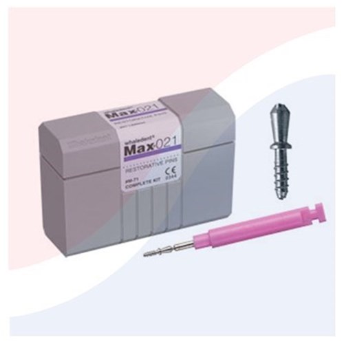 Coltene Max Restorative Pins - Complete Kit - 0.525mm Purple Titanium, 25-Pack