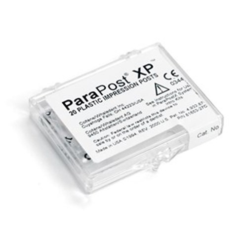 Coltene ParaPost XP Plastic Impression Post - Size 6 - Black , 20-Pack