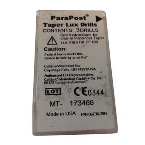 Coltene ParaPost Taper Lux Drills - 1.14mm, 3-Pack