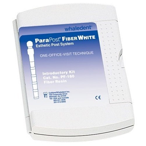 Coltene ParaPost Fiber White - Fiber Resin Posts - Intro Kit - Assorted - 4.5, 5 and 5.5, 8-Pack