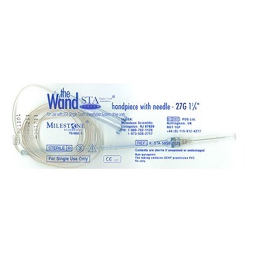 Milestone Wand STA Handpiece with Needle - 27G - 32mm, 50-Pack