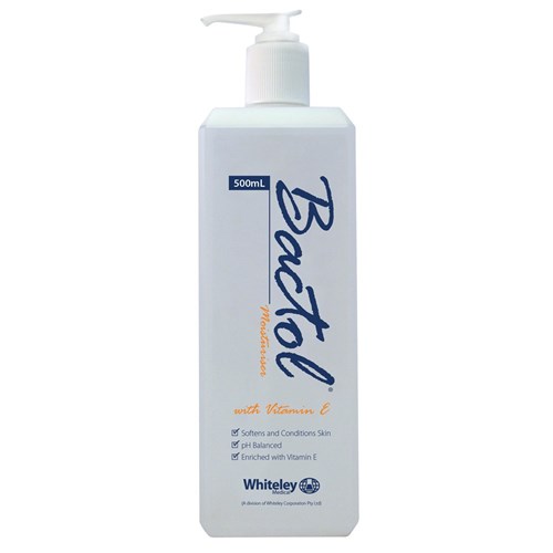 Whiteley Bactol Moisturiser with Vitamin E - 500ml Bottle