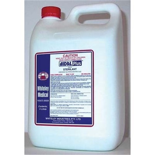 Whiteley Aidal Plus - 2% Gluteraldehyde - High Level Disinfectant - 5L