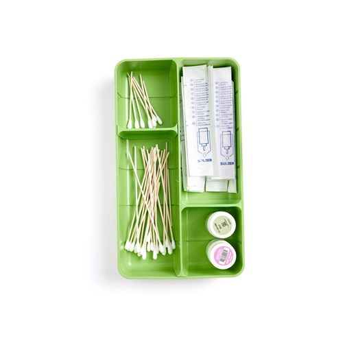 ZIRC Drawer Organiser Dividers - Small - Neon Green, 2-Pack
